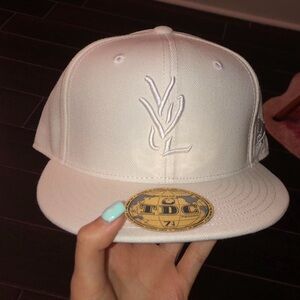 White YVL playboi carti Snapback Hat